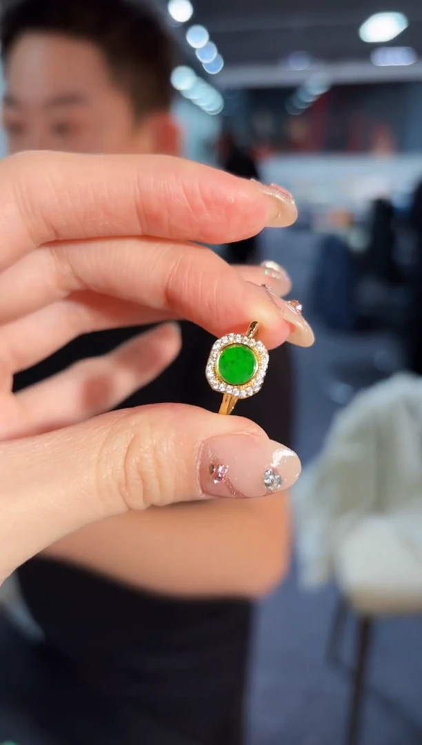 【闪购商品】翡翠戒指未镶嵌3.0缅料A货/支持复检/一件