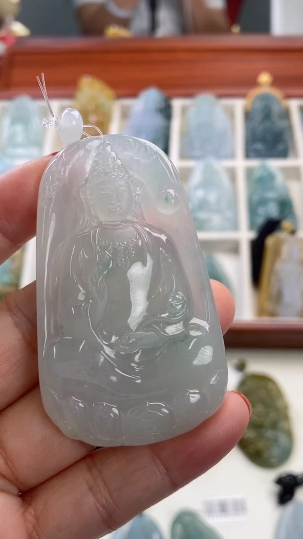 翡翠未镶嵌颈饰果*爸天然缅甸翡翠A货
