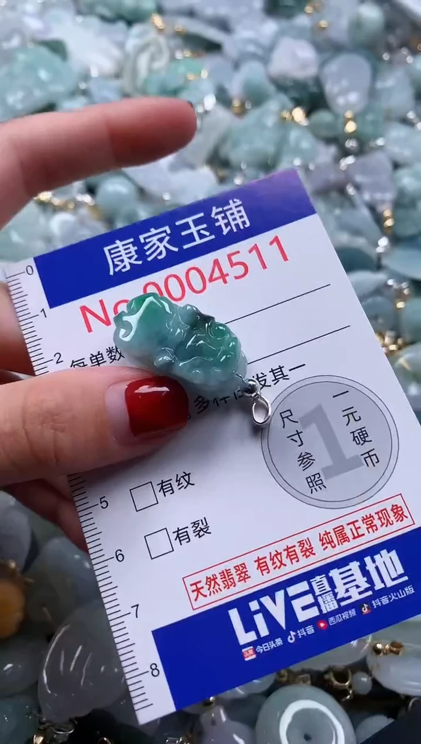 翡翠未镶嵌吊坠(不含链)4511