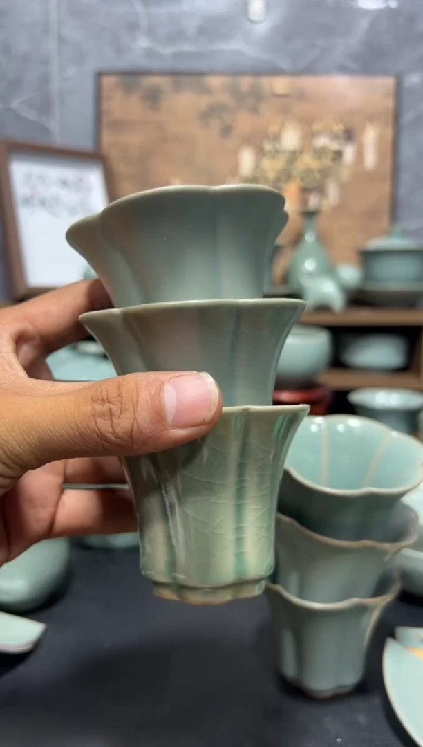 杯子芳**茶汝州原产地原矿釉汝瓷