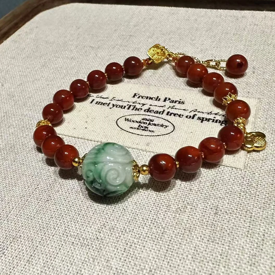 非金属仿水晶手链 ananstudio南hong圆珠貔貅（手链）