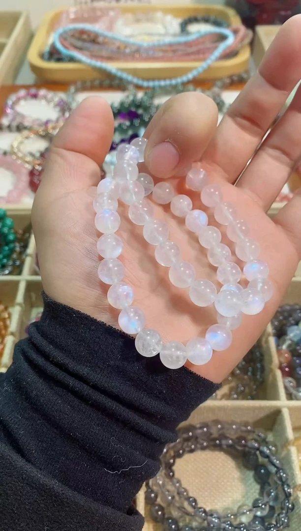【闪购商品】月光石手链未镶嵌蓝月光9m+(多样性发其一）