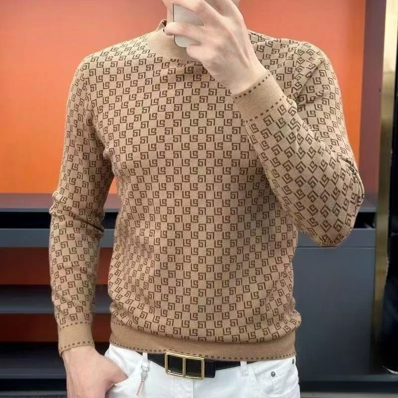 101-150中老年秋冬中年休闲保暖男士毛衣百搭