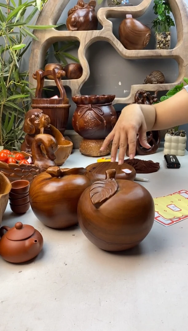 香樟木A56大苹果摆件/尺寸