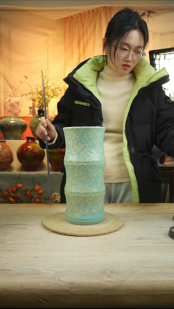 高28口13高温陶瓷花瓶