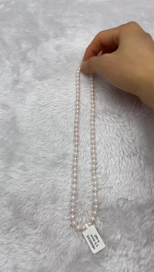 项链银S925镶嵌海水珍珠AK5.5-6mm