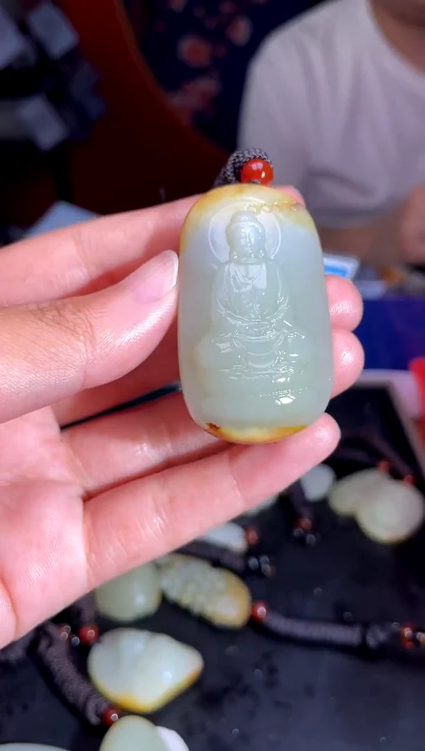 和田玉未镶嵌挂件1