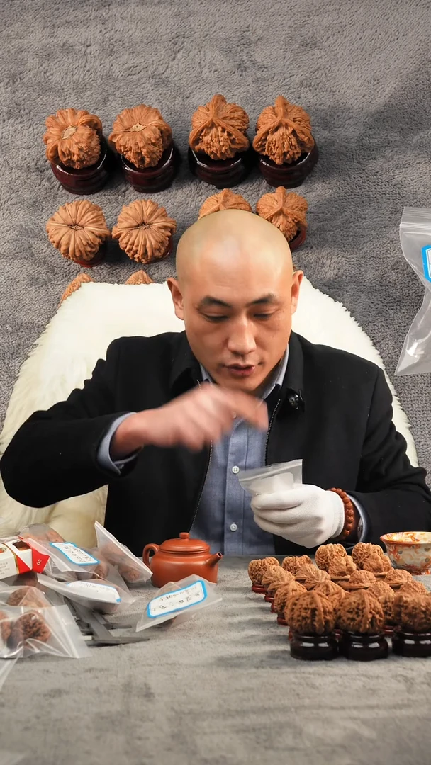 吊坠文玩核桃3*36汉高白