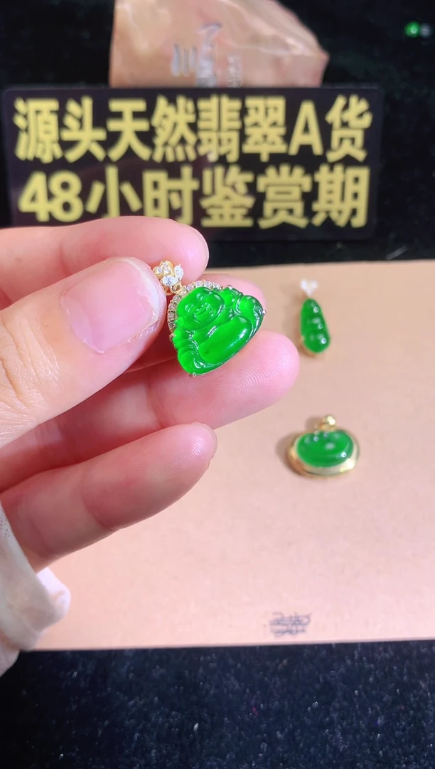 翡翠银S925镶嵌颈饰源头翡翠工厂一手货源