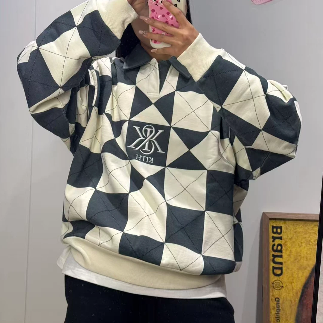 Kith GQNR 格子polo领卫衣