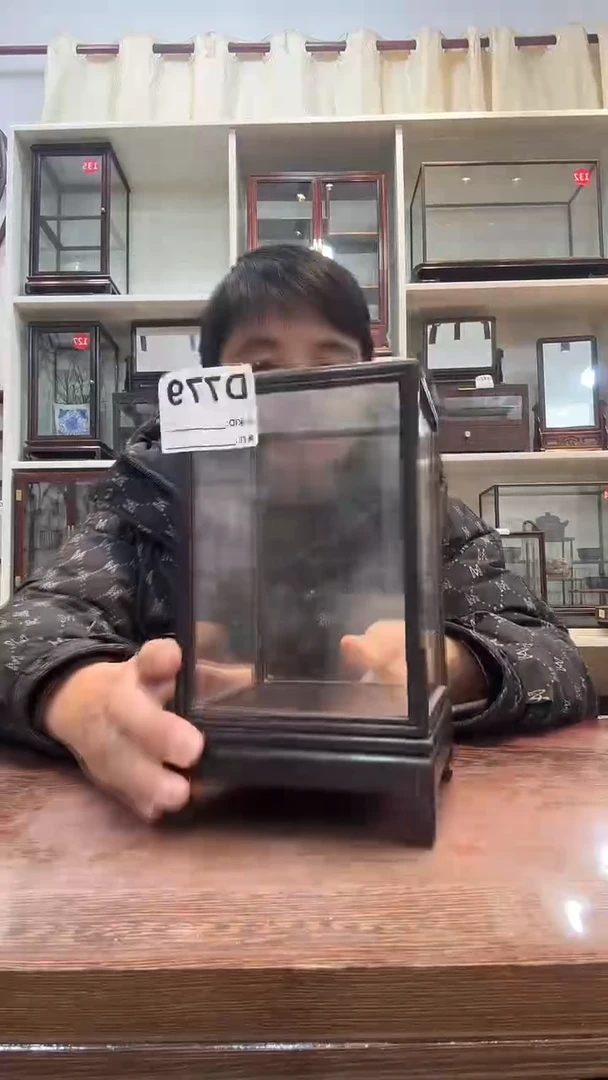 东非黑黄檀（紫光檀）木头款静*的779玻璃罩