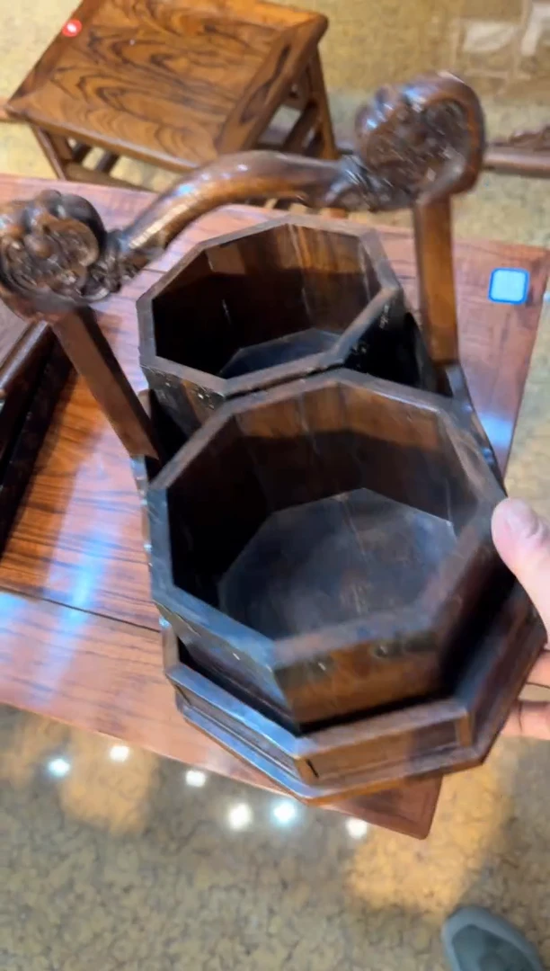 【闪购商品】木花梨木  提盒  工艺品