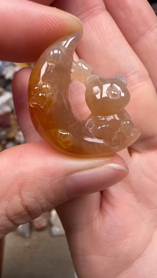 硅化珊瑚（珊瑚玉）未镶嵌颈饰389