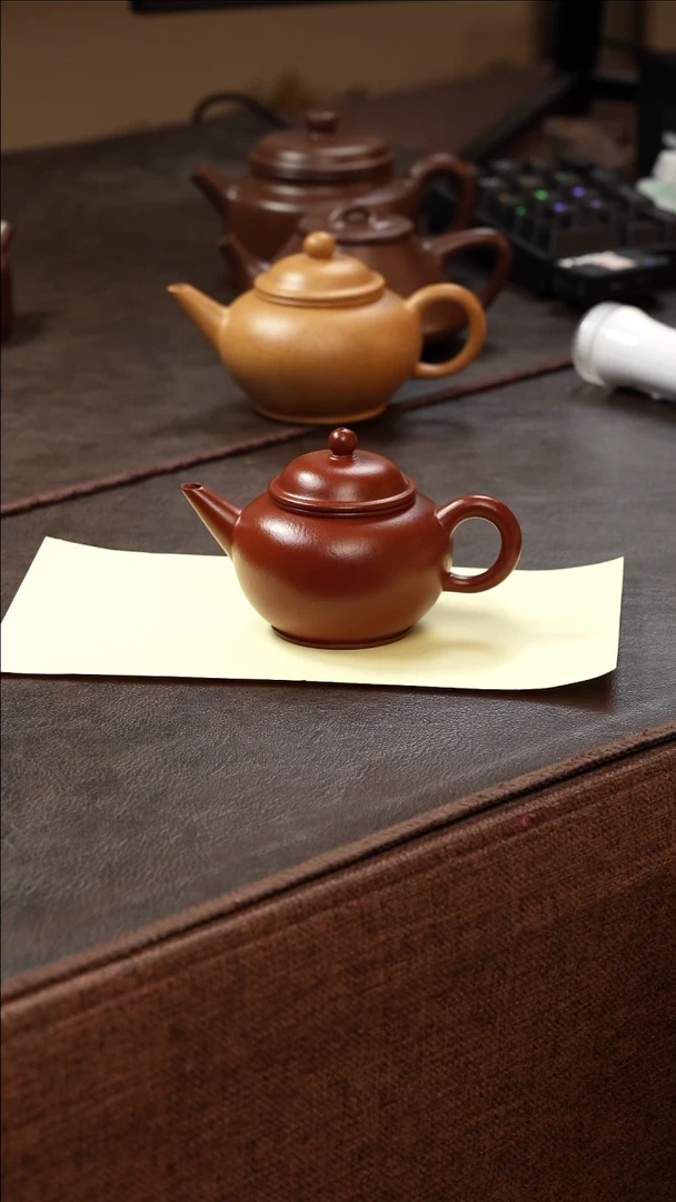 茶壶紫砂壶·16朱泥水平120cc