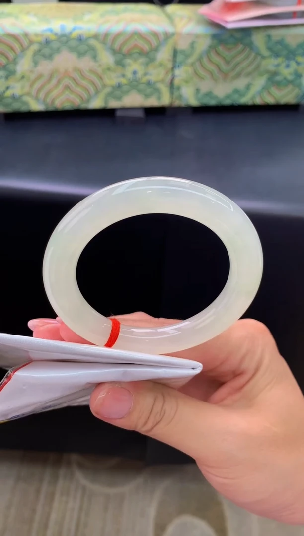 未镶嵌手镯翡翠Q216天然A货缅甸翡翠53.7