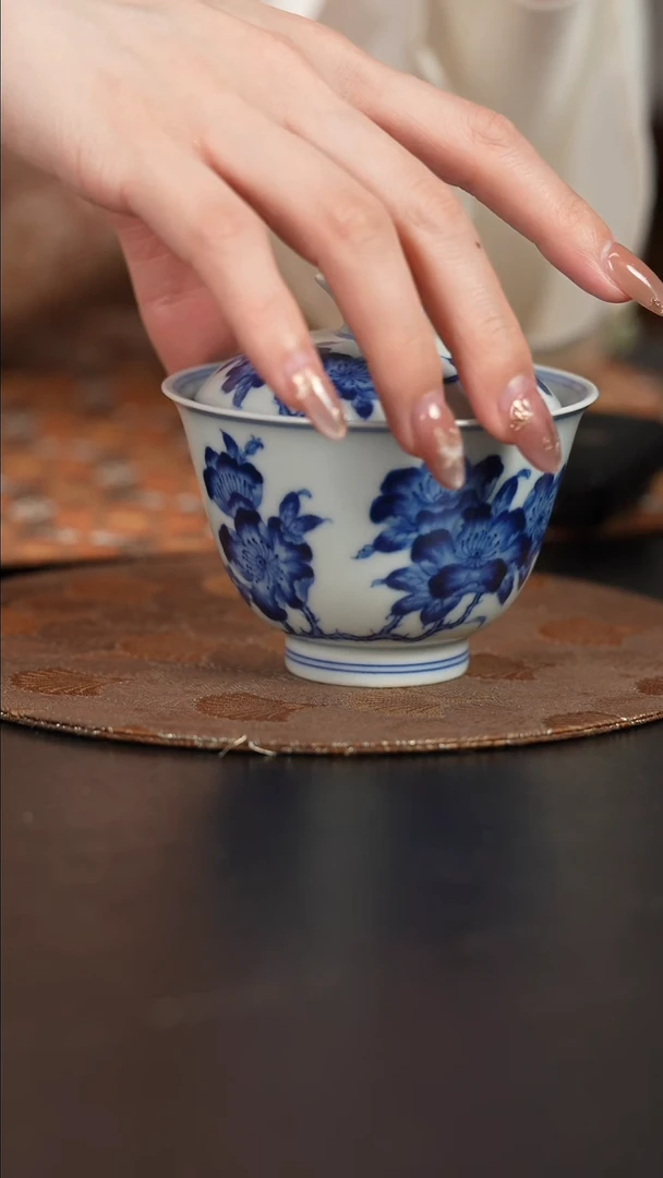 【闪购商品】杯物恒观古青花花卉