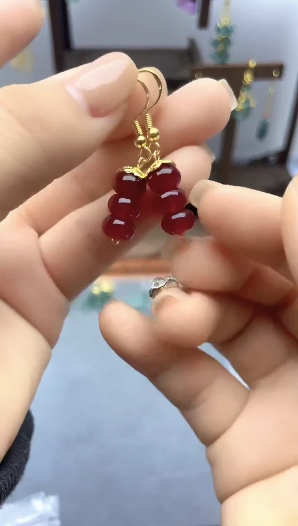 银S925镶嵌耳饰玛瑙/玉髓123000