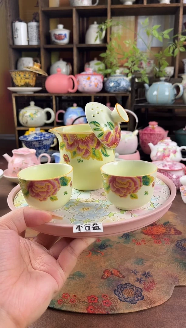 1壶2杯1个包包 不含盘的