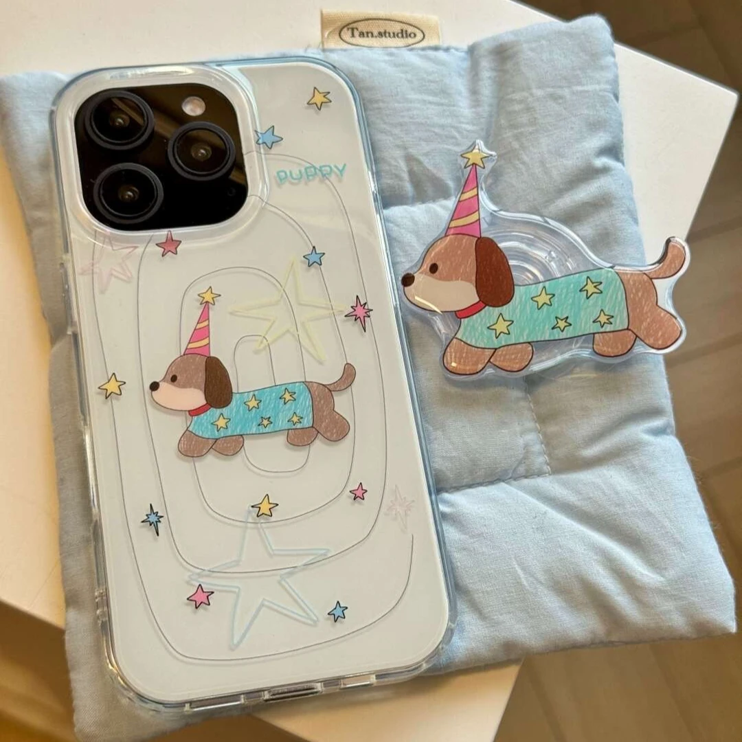 卫衣小狗适用苹果华为vivo小米oppo女iphone15/16/14手机壳