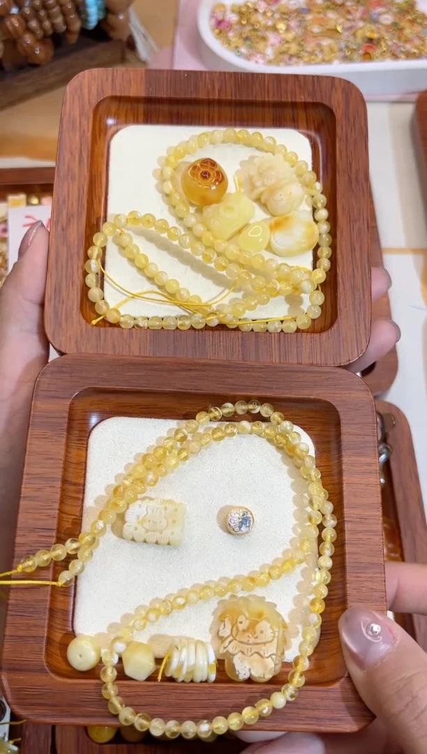 【闪购商品】蜜蜡裸石未镶嵌配件套装