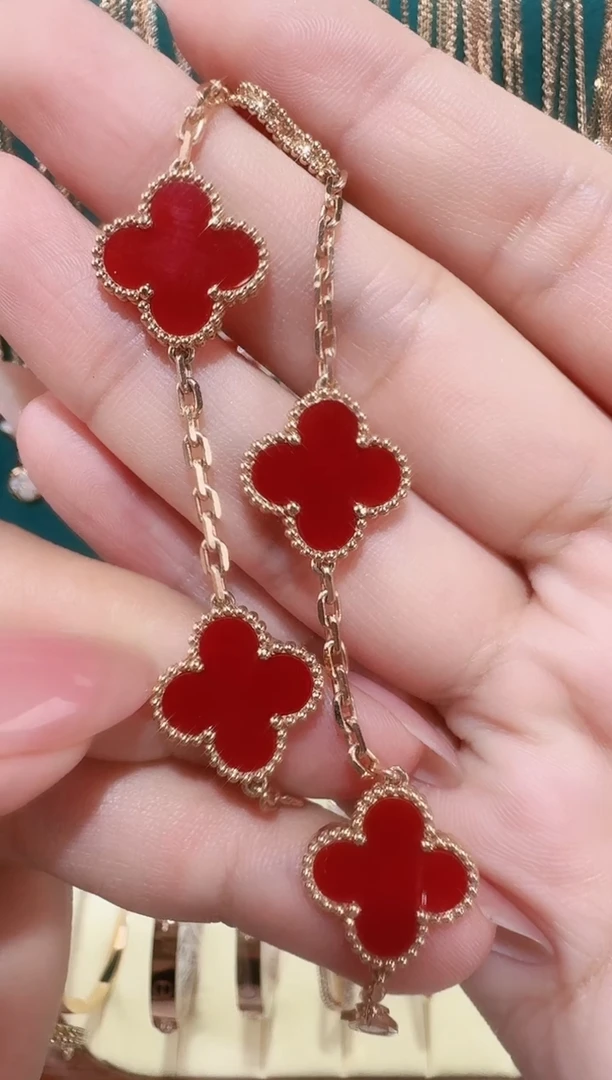 【闪购商品】玛瑙/玉髓手链18K金镶嵌手链