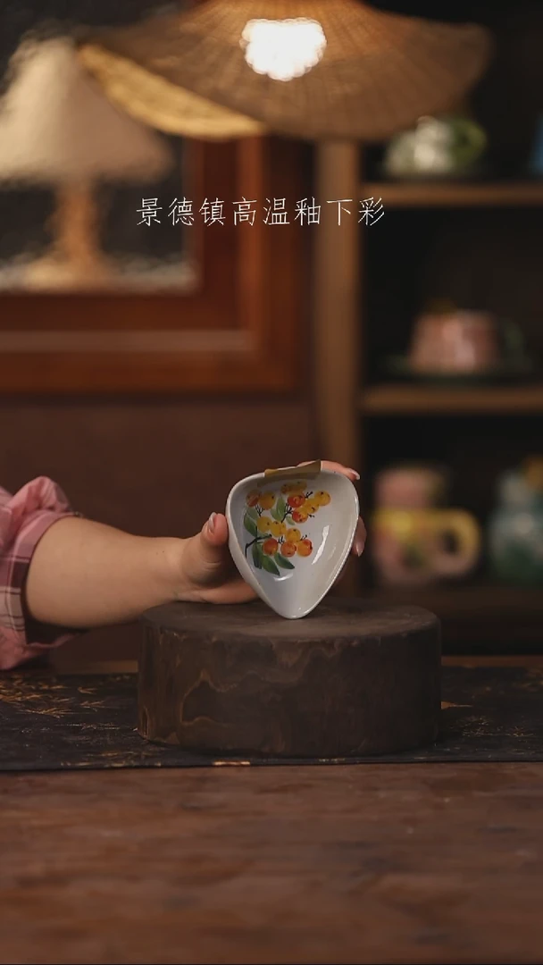 陶瓷景德镇高温釉下手绘陶瓷098