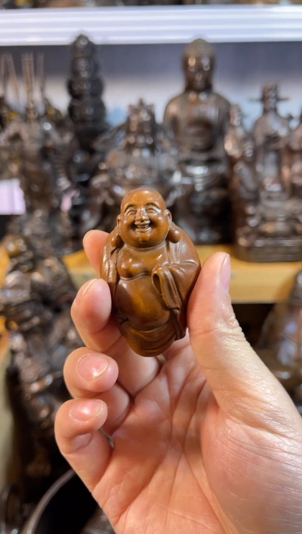 【闪购商品】·弥勒  黄杨 案台摆件 物品摆件