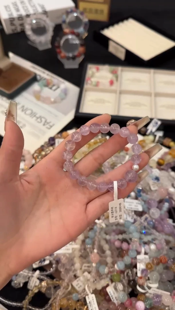 合金手链水晶紫水晶x2318