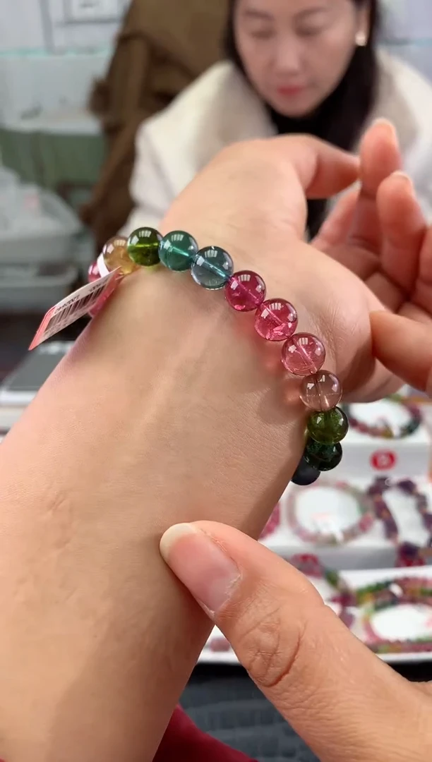 未镶嵌手串碧玺多样性发一条