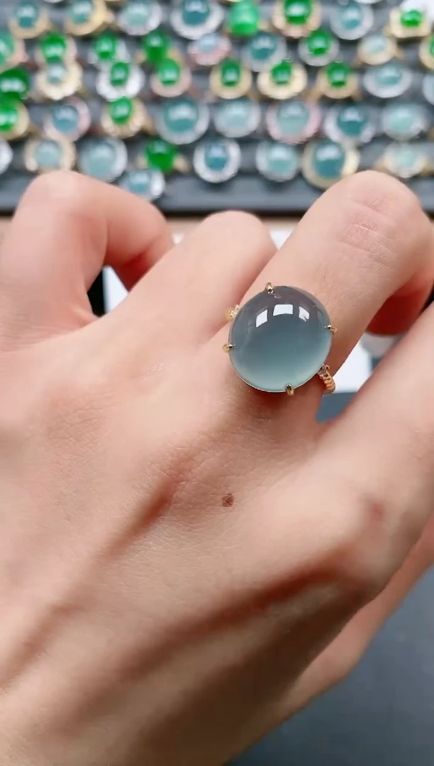 【闪购商品】翡翠戒指银S925镶嵌111111111