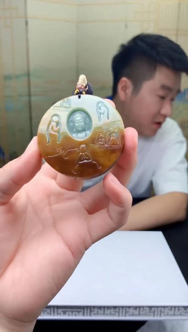 【闪购商品】定制翡翠未镶嵌5028bb-毛货挂件72