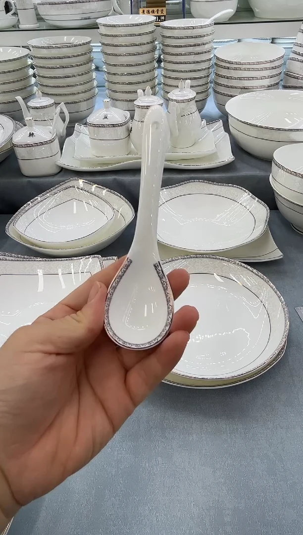 骨瓷玲珑小勺6个.
