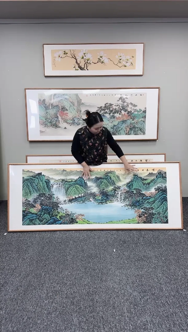 国画富春山居图210*80