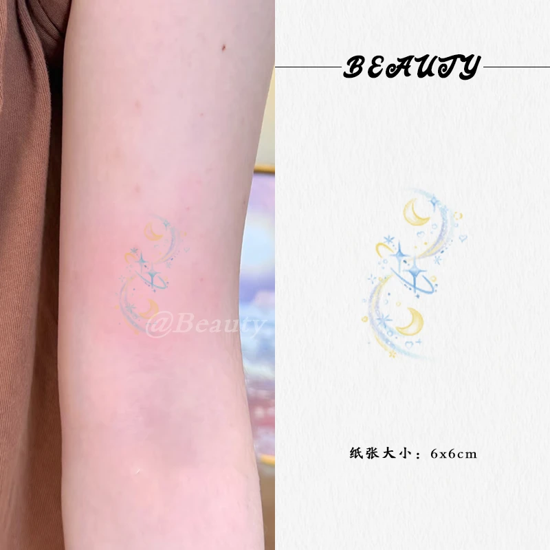 月星高级女生逼真彩色推荐遮盖小清新女款2025流行半永久图案手臂