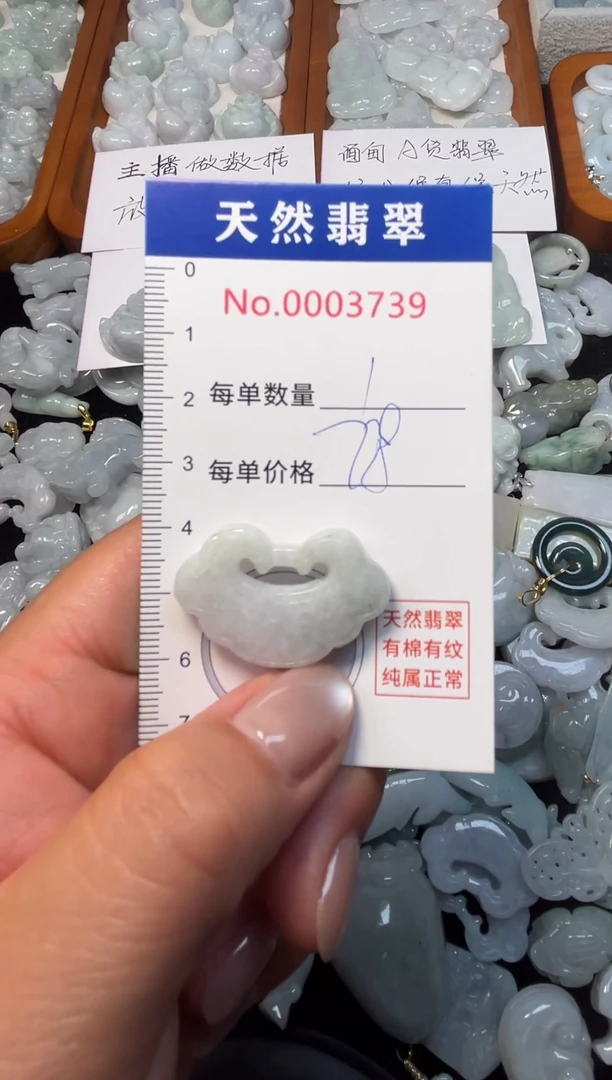 翡翠未镶嵌吊坠(不含链)3739