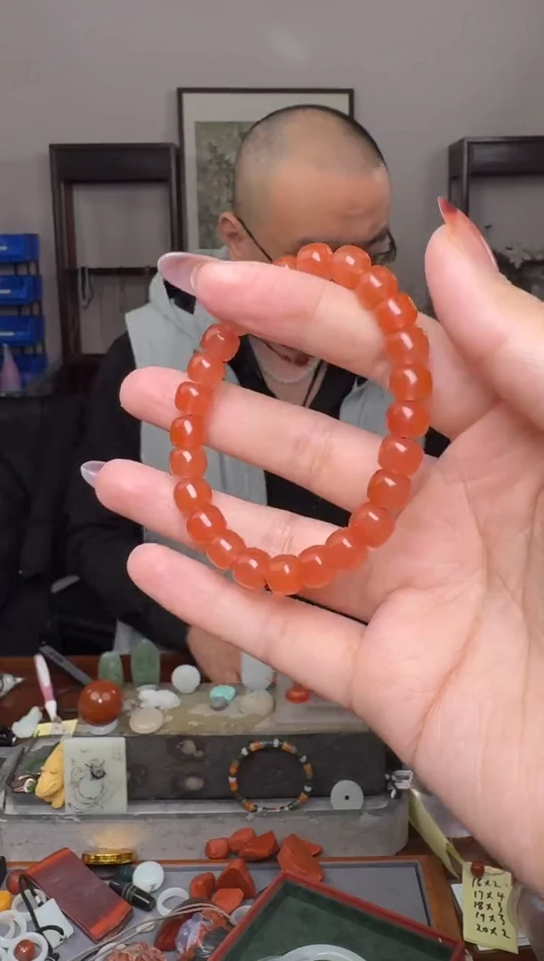 【闪购商品】南红玛瑙挂件未镶嵌2463-8.5mm 多样性发其一