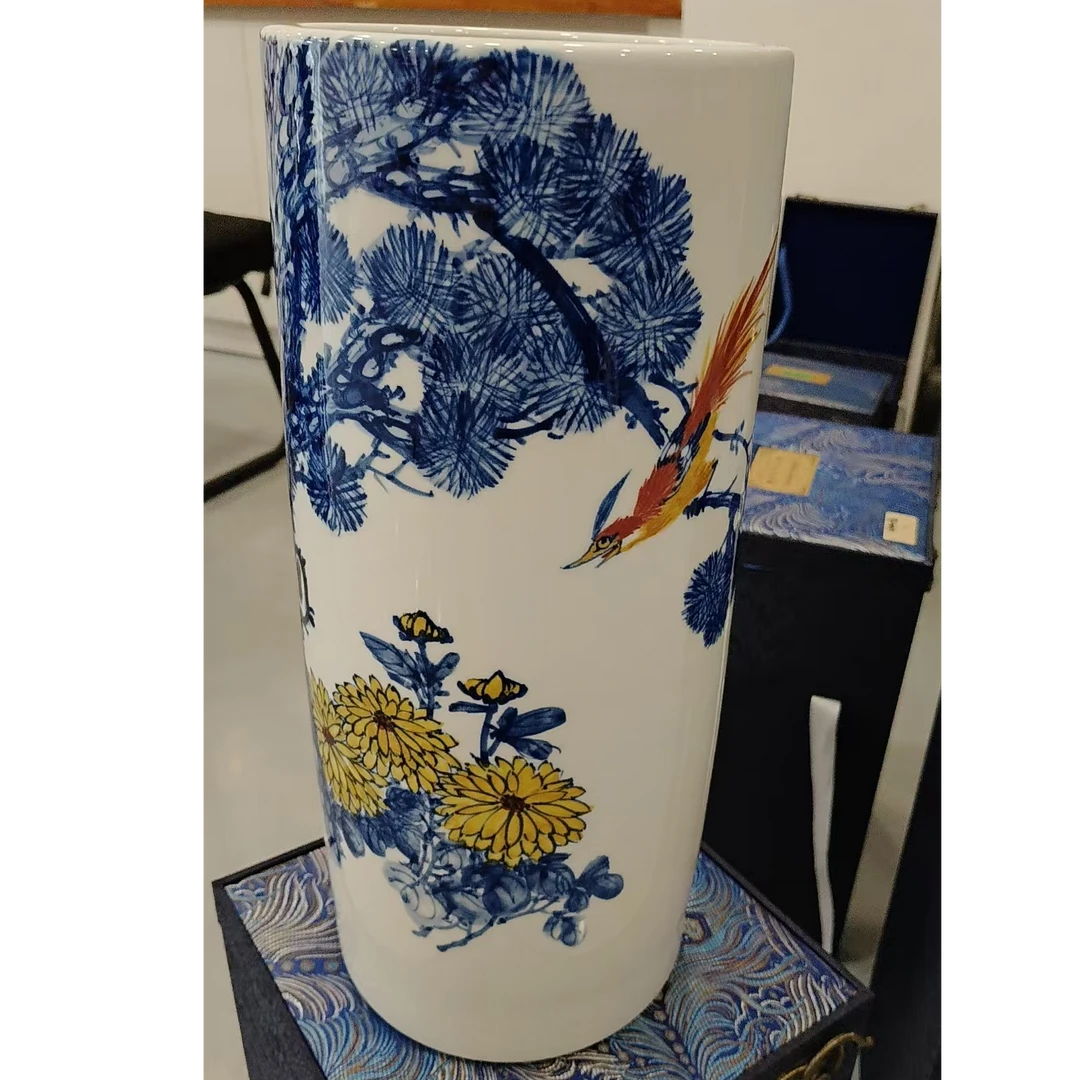 崔景哲-瓷器-C中-松菊延年