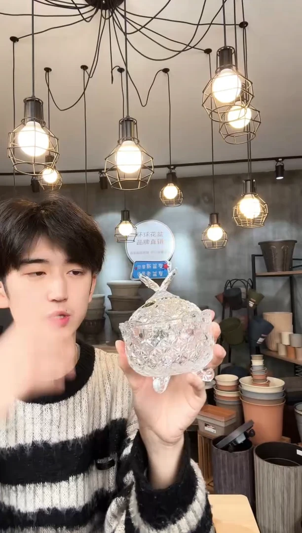 【闪购商品】塑料水晶糖果杯1只