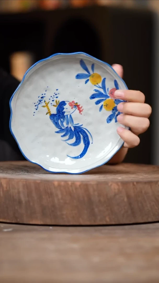 瓷片景德镇高温釉下彩（食品级）