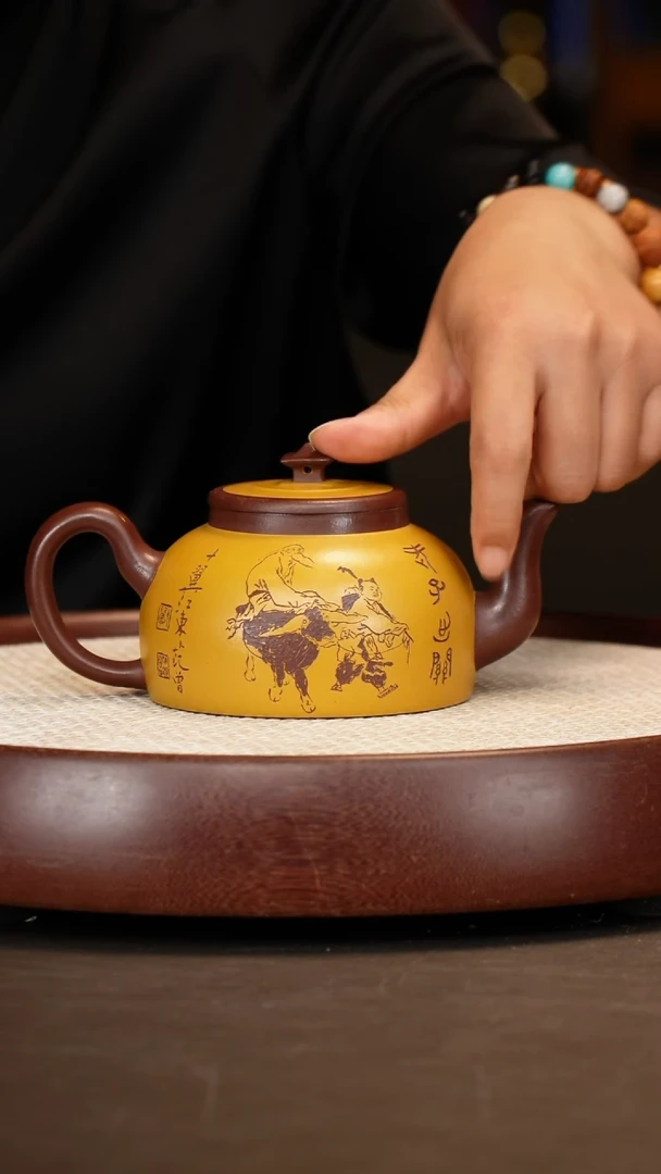 茶壶紫砂【谈俊祥】吉祥如意320c