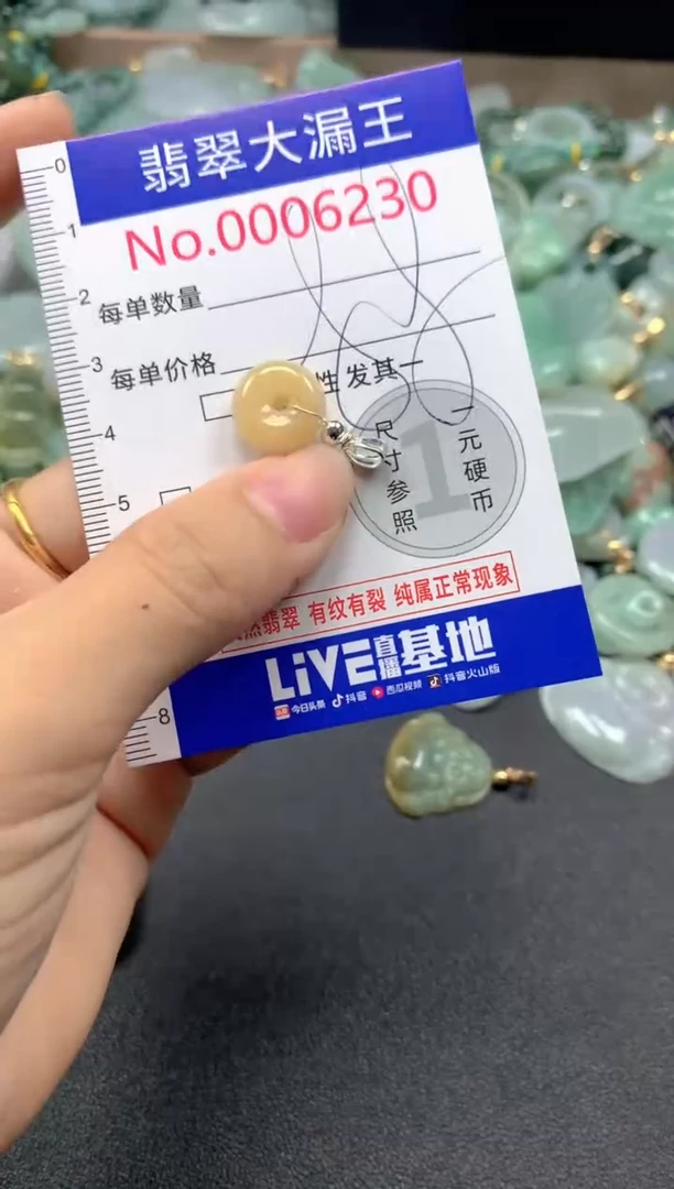 翡翠未镶嵌吊坠(不含链)6230