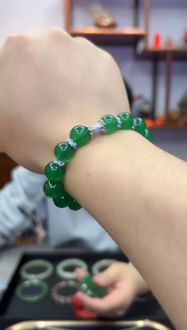 【闪购商品】玛瑙/玉髓手链未镶嵌玉髓手串-125094