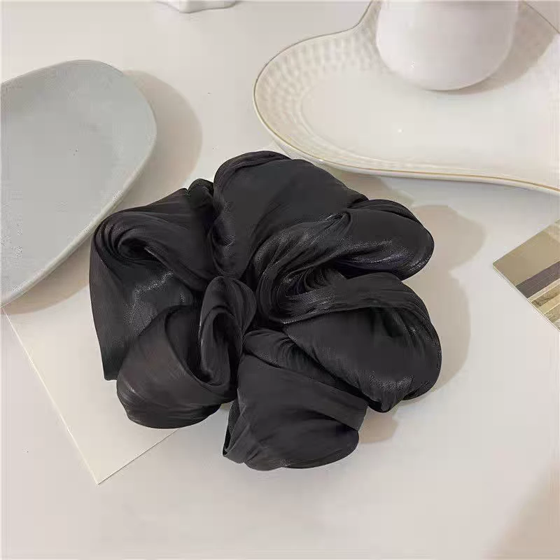 老陈家007黑色大肠发圈发饰2075