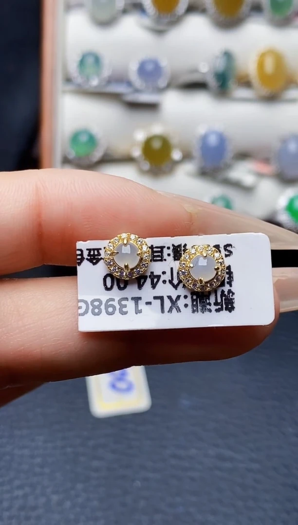 银S925镶嵌戒指翡翠1738