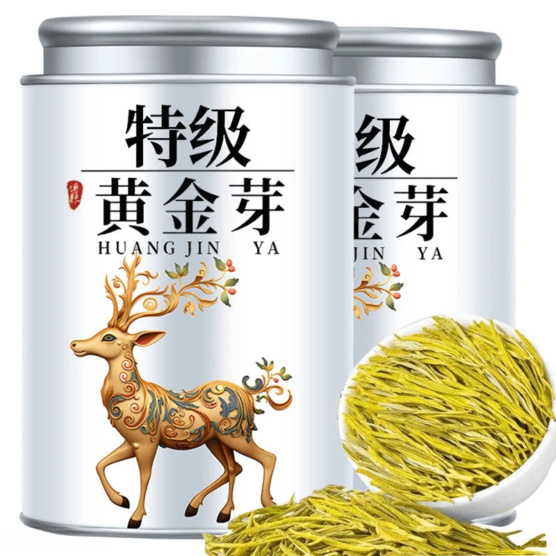 5A特级黄金芽正宗珍稀黄金芽新茶白茶高山绿茶黄金芽茶叶送礼罐装