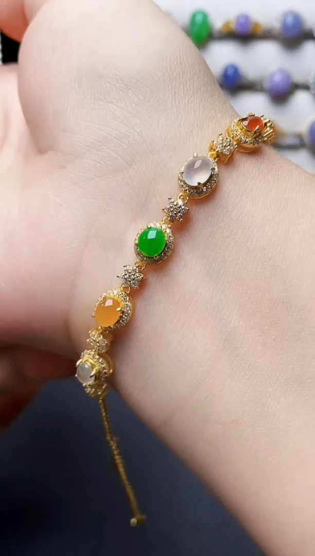 银S925镶嵌戒指翡翠3107