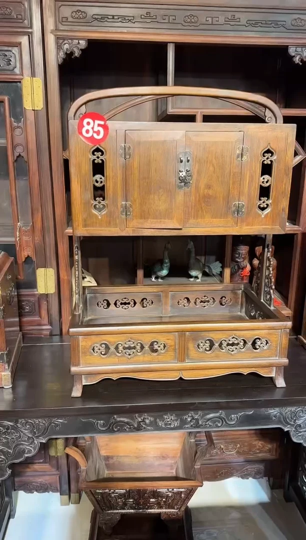 【闪购商品】木木艺黄花梨花纹大书箱3980.88888