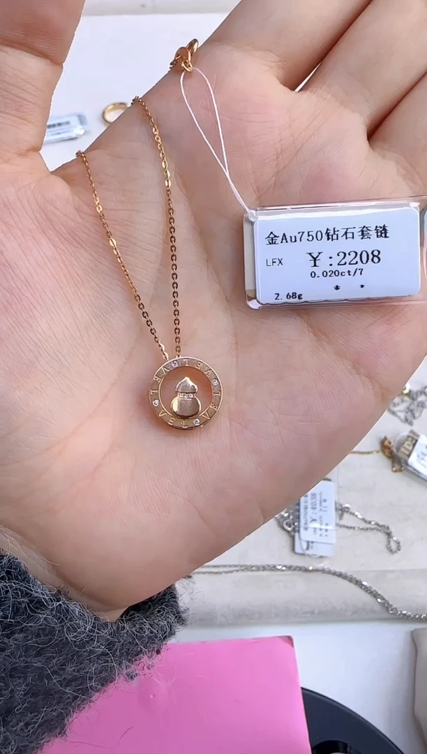 【闪购商品】钻石套链18K金镶嵌187800