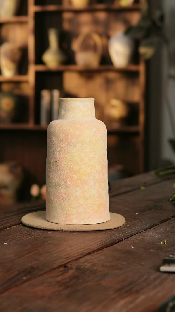 摆件19-338 陶瓷花器高28口径8