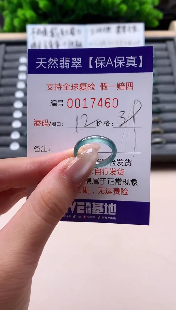 未镶嵌戒指翡翠天然  17460